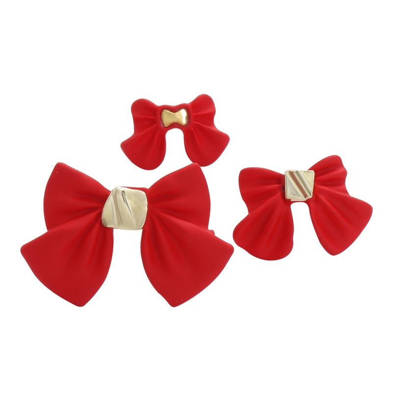 2PCS Bow Nail Decoration Crystal Metal Alloy Nail Art Rhinestones In The Shape of Bows for Nail Art Decoration