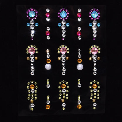 Children's Stage Performance Face Stickers Stickers Crystal Eyes Rhinestone Stickers Swarovski