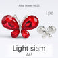 TonyBead 5Pcs Crafts Butterfly Rhinestone Appliques Jewelry Charms Handmade Trendy Glue on Glass Decorations Big Crystal AccessoriesBarang kemas，Kelengkapan