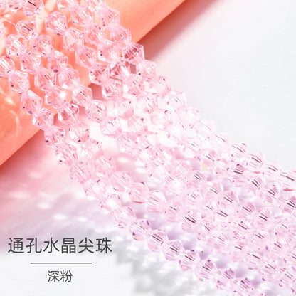 4mm 21 Colors Bicone Shaped Crystal Stone Loose Necklace Bracelet Earring Glass Rhinestone Beads