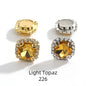 10pcs Gemstone Flower Rhinestone Round Crystal Pointback Strass Jewerlry Stone With Claw DIY Sewing Buttons In Clothes