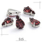 20pcs 5x8/6x10mm Drop Crystal Stone With silver bottom Rhinestone for Sewing on Clothes Sewn on Rhinestone for Needlework