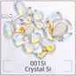TonyBead 20Pcs Mixed Shape Flatback Stone Gem Glass Nail Art Rhinestone For Jewelry Making Loose Strass Crystal Nail Accessories Nail Drill kuku