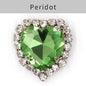 TonyBead kuku logam yang digunakan pada pakaian,heart Shape Glass Rhinestones With Claw Sew On Crystal Stone Metal Base Buckle For Clothes Strass Diamond Sewn Rhinestones