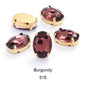 30pcs Oval Shape Glass Rhinestones10*14mm With Claw Sew On Crystal Stone Strass Diamond For Clothes Rhinestones For Needlework