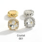 10pcs Gemstone Flower Rhinestone Round Crystal Pointback Strass Jewerlry Stone With Claw DIY Sewing Buttons In Clothes
