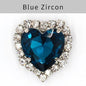 TonyBead kuku logam yang digunakan pada pakaian,heart Shape Glass Rhinestones With Claw Sew On Crystal Stone Metal Base Buckle For Clothes Strass Diamond Sewn Rhinestones
