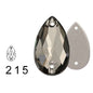 7 * 12Mm water drop flat buckle handmade perforated hand sewn drill clothing accessories high-grade rhinestone water drop hand sewn stone