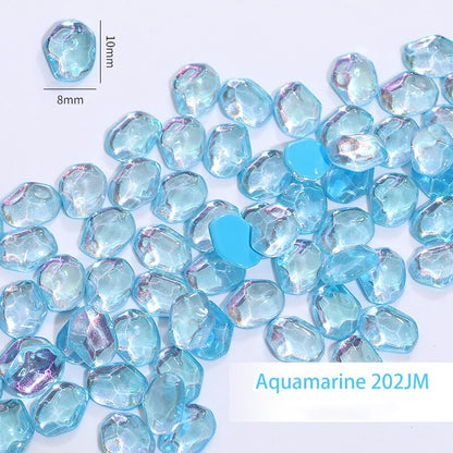 TonyBead 50PCS Decorations Art Nails holographic Accessories Rhinestones Glitters Cute Parts Stones For Gluing Stones Material Gems 3D