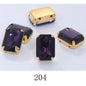 Rectangle Shape 10X14 13X18mm Glass Rhinestones With Claw Sew On Stone Strass Diamond For Clothes Rhinestones for Crystal Crafts