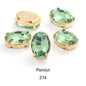 30pcs Oval Shape Glass Rhinestones10*14mm With Claw Sew On Crystal Stone Strass Diamond For Clothes Rhinestones For Needlework