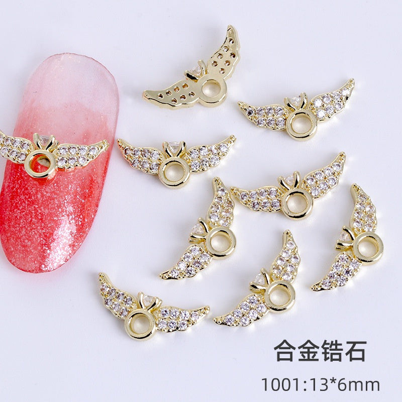 New Alloy Zircon Nail Accessories DIY Nail Paste Luxury Accessories