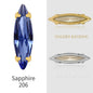 4*15mm Horse-eye Shaped Rhinestone DIY Jewelry Accessories Pointy-bottom Shaped Rhinestone Nail Sticker Rhinestone Material