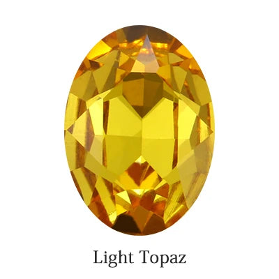 Oval Jewelry Accessories Colorful Violet Light Siam Piontback Loose Rhinestones K9 Glass Strass Crystal Glue on Clothes