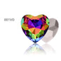 20pcs 8mm Heart Rhinestones Crystals High Quality Glass Strass Loose Stones Pointback Glue On Rhinestones Heart Strass