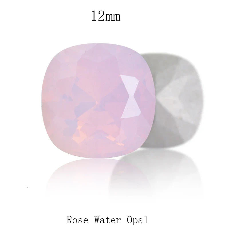 tony bead Rose Opal Rhinestones Pointback Round Crystal Strass Shiny Glue On Stones K9 Glass Rivoli Crystals For Nails Glue