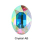 Oval Rhinestones Piontback Nail Art Rhinestones K9 Glass Strass Crystal Glue on Clothes Crystal Beads