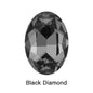 tony bead Black & White Oval Piontback Loose Rhinestones Sparkling  K9 Glass Strass Crystal Glue on Clothing Jewelry Accessories