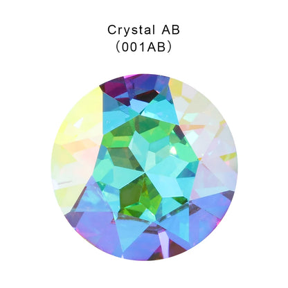 27mm Gem Flower Rhinestones New Arrival Glue On Stones Pointback Clothes Wedding Dress Decoration Crystals Round Strass