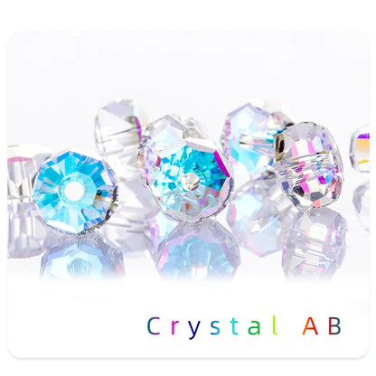 AB Color Hole Rhinestones Garments Jewelry DIY Beads Colorful Crystal AB For Jewelry Making Round Shape Glass Stones