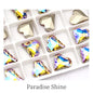 12x13mm Heart Shape Glass Pointback Rhinestones Crystal Glue-on Rhinestones Clothes Decoration Strass Stones DIY Accessories