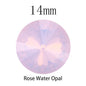 tony bead Rose Opal Rhinestones Pointback Round Crystal Strass Shiny Glue On Stones K9 Glass Rivoli Crystals For Nails Glue