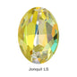 tony bead Laser Color Oval Shape K9 Glass Fancy Stones High Quality Loose Rhinestones Pointback Strass Glue On Nails