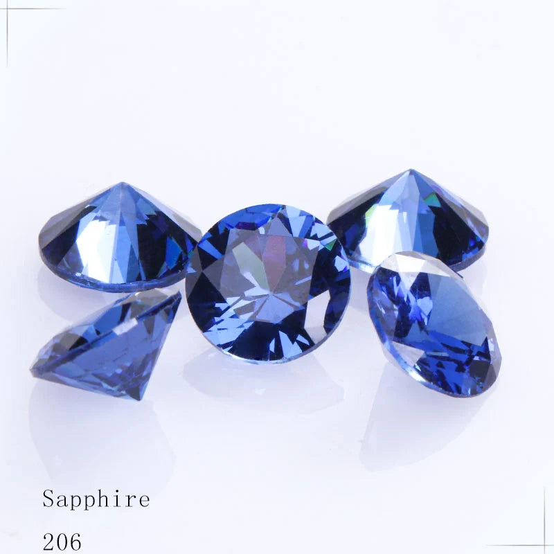 4-10mm Pointback Zirconia Rhinestones Round Shape Zircon Crystals Jewelry Stone Zirconia Colorful Glue On Strass