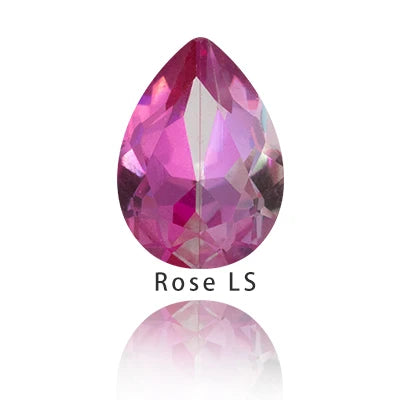 Delicate Twinkling Laser Series Tear Drop K9 Glass Loose Rhinestones Piontback Strass Crystal Glue on Dress Jewelry Accessories