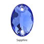 Oval Shape K9 Glass Sew on Rhinestones Fashionable Glass Strass Crystal Flat Back Buttons Sew on Clothing Crafts Handicrafts