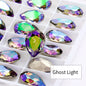 Twinkling Violet Tear Drop K9 Glass Rhinestones Glass Crystal Pointback Rhinestones Glue on Garment Crafts Jewelry Accessories