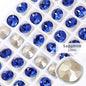 8mm Round Rhinestones Pointback Crystal Strass Garments Decoration DIY Rhinestones Glue On Bags Wedding Dress Decoration Stones