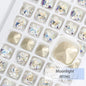 K9 Glass Crystals Crafts Pointback Loose Stones Square Crystals For Clothes Bags DIY Jewelry Decoration Garments Strass