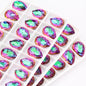 Tear Drop Shape Shiny Rhinestones DIY Crafts Crystal For Dresses Clothes Bags Colorful Pointback Glue On Stones Rhinestones