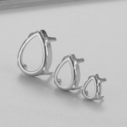 50pcs All Shapes All Sizes Copper Claws High Quality Metal Base Setting for Rhinestones Crystals Sew on Clothing Crafts