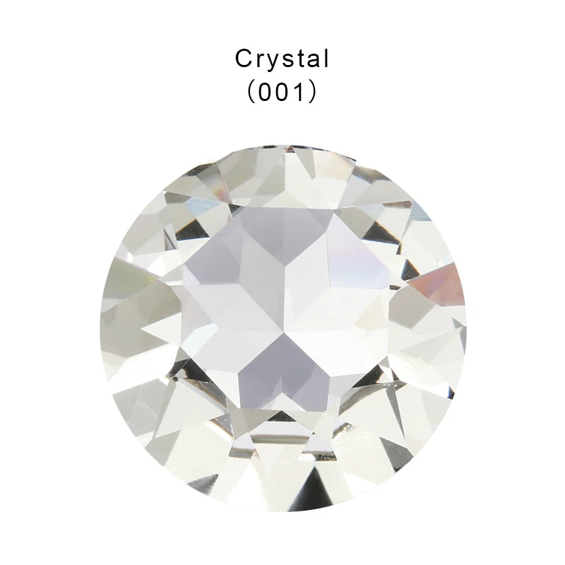 27mm Gem Flower Rhinestones New Arrival Glue On Stones Pointback Clothes Wedding Dress Decoration Crystals Round Strass