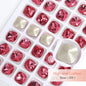 10Pcs Cushion Shaped K9 Glass Crystals for Crafts Sew On Rhinestones Crystal Stone Glue On Pointback Rhinestones for Needlework