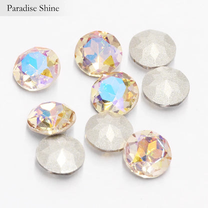 Pointback Crystal Loose Rhinestones for Clothes 20 Colors Mixed Gemstone Flower K9 Glass Strass Crystal Beads Glue on Nail Arts