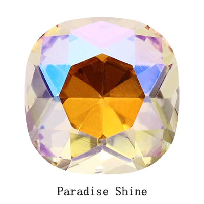 Cushion Loose Rhinestones K9 Glass Multicoloured Shimmer Piontback Strass Crystal Glue on Clothing Jewelry Accessories