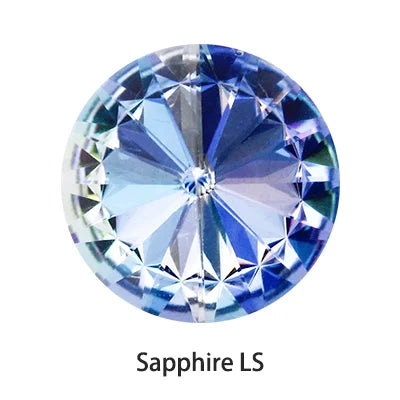 6-14mm Glitter Pointback Rhinestones AB Color Glass Strass Crystals For Needlework DIY Opal Color Rivoli Rhinestones