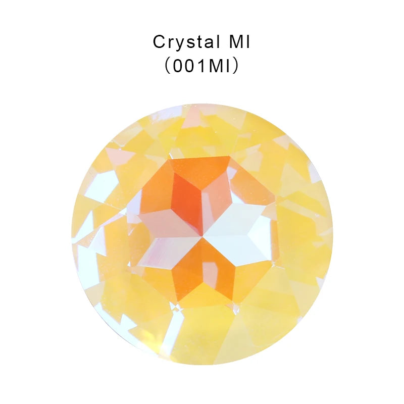 27mm Gem Flower Rhinestones New Arrival Glue On Stones Pointback Clothes Wedding Dress Decoration Crystals Round Strass