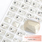 Pointback Strass Glitter Crystal K9 Glass Rhinestone DIY Craft Beads Glue on Clothes Octagon Rhinestone Applique