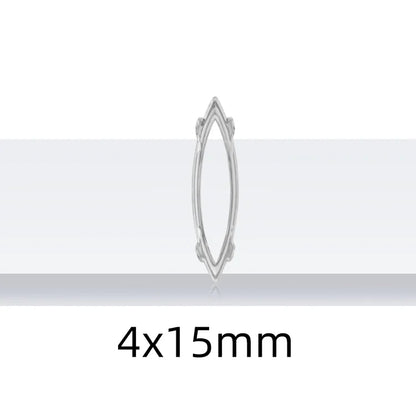 4x15mm Nails Glue Rhinestones Glass Strass Pointback DIY Art Crafts Fancy Stones High Quality AB Color Nail Art Decoration Stone