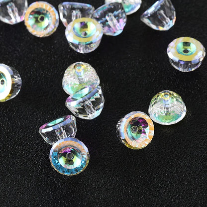 Round Shape Hole Rhinestones Bracelets Jewelry Accessories Hole Beads DIY Art Crystals Stones Fancy Stones Crystal