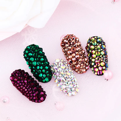 1728pcs Six Grid Mixed Round Nail Flatback Crystal Rhinestones 26 Colors Shiny Glue on Nail Art Phone Shells Make Up Rhinestones