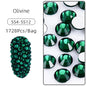 1728pcs Six Grid Mixed Round Nail Flatback Crystal Rhinestones 26 Colors Shiny Glue on Nail Art Phone Shells Make Up Rhinestones