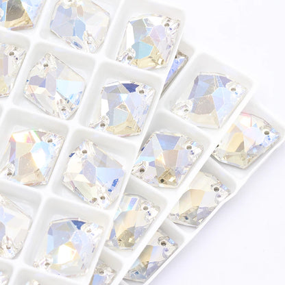 Flatback Sew on Rhinestones Glass Strass Crystal K9 Glass Rhinestones Sew on Clothes Decoration Sticker Rhinestones