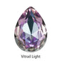 Bright Heliotrope Tear Drop K9 Glass Rhinestones Glass Crystal Pointback Rhinestones Glue on Garment Crafts Jewelry Accessories