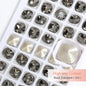 10Pcs Cushion Shaped K9 Glass Crystals for Crafts Sew On Rhinestones Crystal Stone Glue On Pointback Rhinestones for Needlework