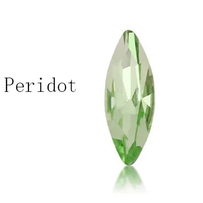 Navette Shape K9 Glass Rhinestones 5x10mm Pointback Crystal Stones Glue on Nails Decoration Fancy Rhinestone Strass